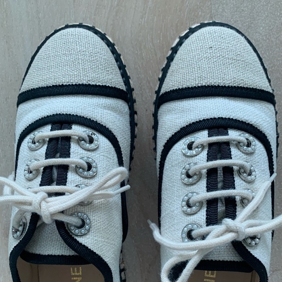 Chanel Canvas Oxford Espadrilles - Picture 2 of 8